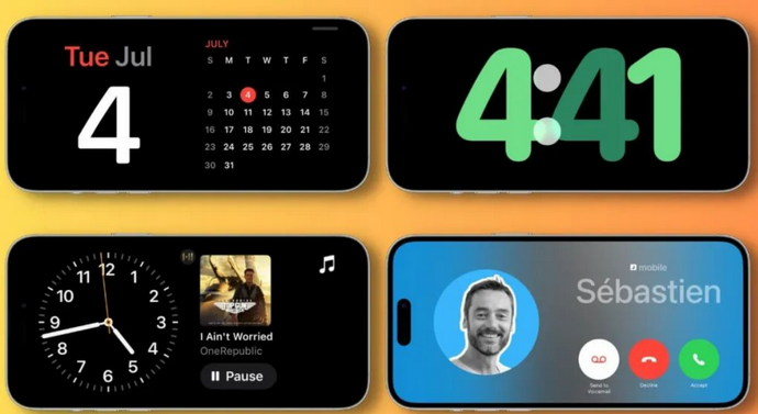 威宁苹果手机维修分享iOS17横屏充电待机显示有什么好处 