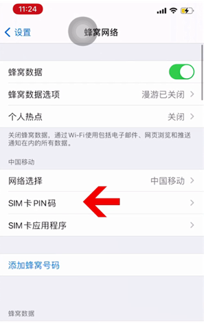 威宁苹果14维修网分享如何给iPhone14的SIM卡设置密码 