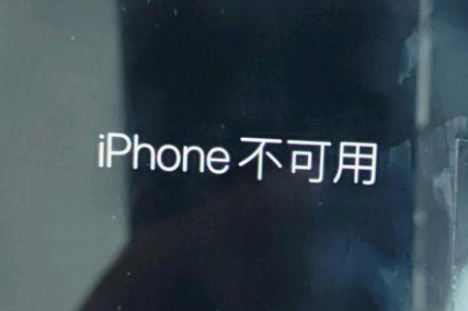 威宁苹果服务网点分享锁屏界面显示“iPhone 不可用”如何解决 